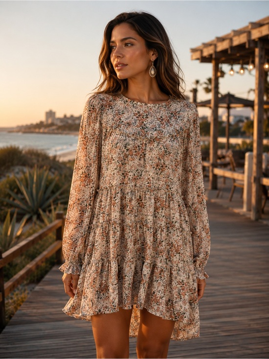Storia Dresses & Skirts - Floral Long Sleeve Dress 🌷